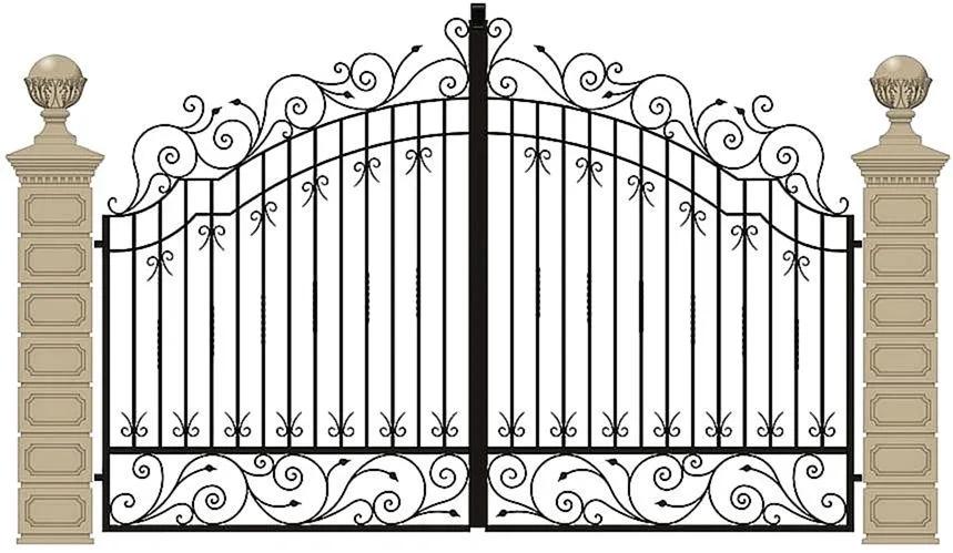 Распашные ворота Grand-5 (Нитроэмаль)