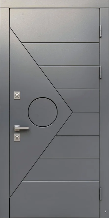 Входная дверь Appolo-27 (Порошковое напыление / МДФ Шпон)